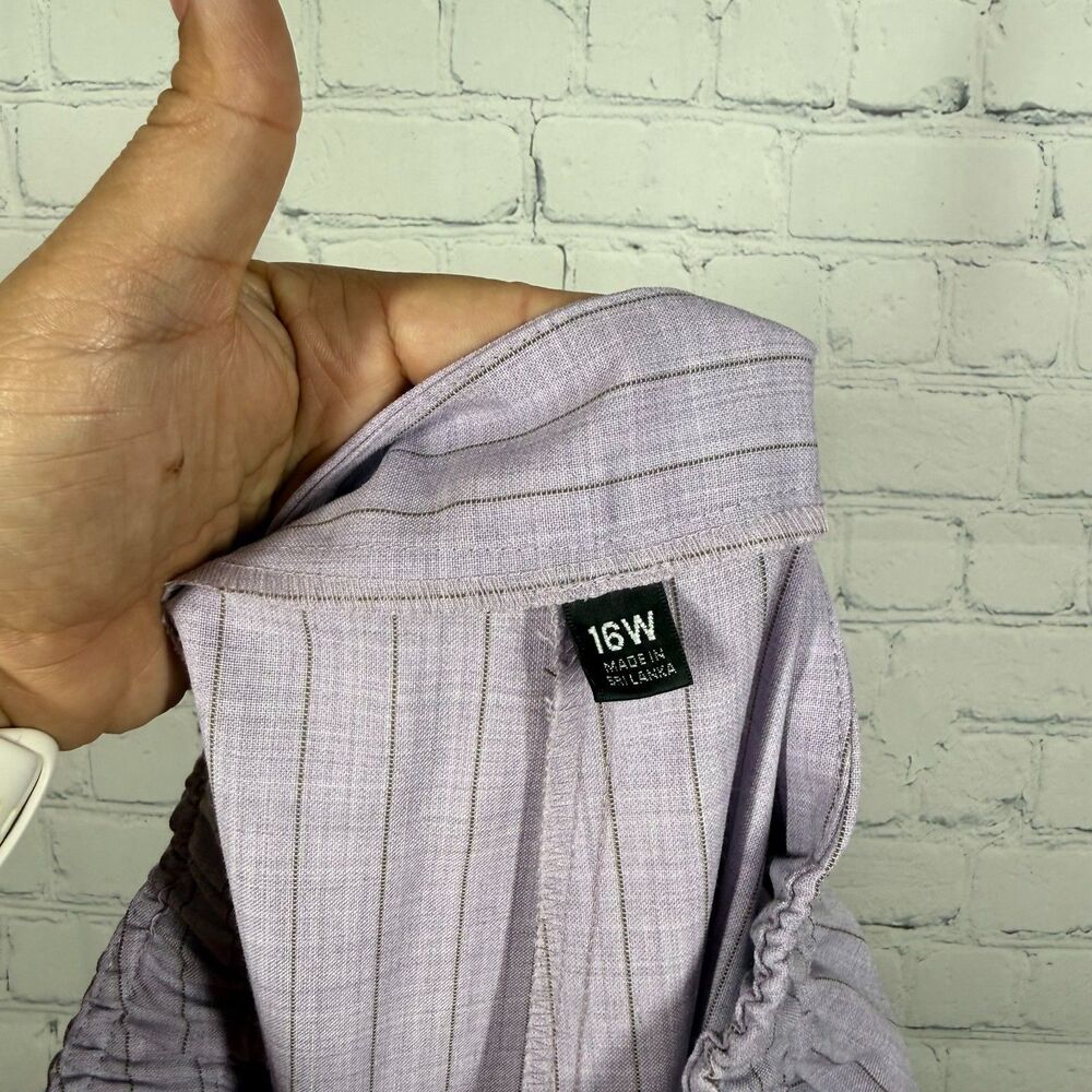 Y2K Milano Lavender Pinstripe Blazer and Pants Suit - Picture 9 of 16